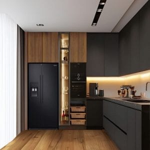 Tủ bếp phong cách hiện đại