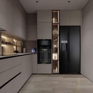 Tủ bếp phong cách hiện đại