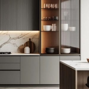 Tủ bếp sang trọng