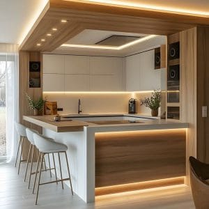 Tủ bếp thẩm mỹ