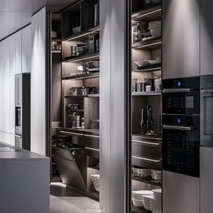 Tủ bếp thiết kế thông minh