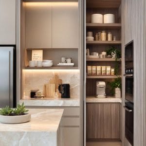 Tủ bếp tiện nghi