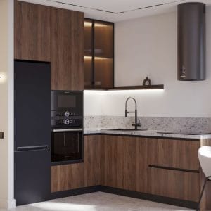 Tủ bếp tối ưu không gian