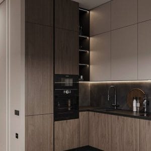 Tủ bếp tối ưu không gian