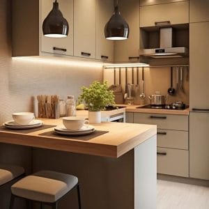 Tủ bếp tối ưu không gian nhỏ