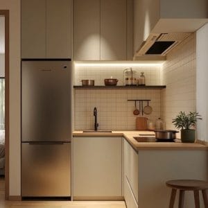 Tủ bếp tối ưu không gian nhỏ