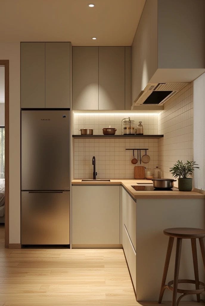 Tủ bếp tối ưu không gian nhỏ