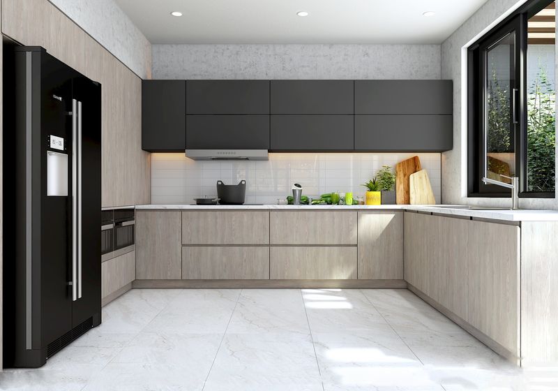 Tủ bếp laminate đẹp